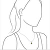 Starborn Moldavit natürlicher 10-15 Karat roher Heilstein 925 Sterling Silber Anhänger