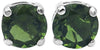 Starborn Faceted Moldavite 8 mm Sterling Silver Post Earrings