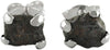 Starborn echte Meteorit-Nugget-Ohrstecker aus 925er Sterlingsilber