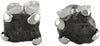 Starborn Genuine Meteorite Nugget Stud Earrings 925 Sterling Silver