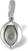 Starborn Muonionalusta Meteorite Ball in Hinged Sterling Silver Setting