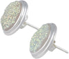 Starborn Creations Sterling Silver SI Opal Quartz Drusy Post Earrings