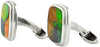 Ammolite Classic Sterling Silver Cufflinks