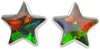 Starborn Ammolite Star Sterling Silver Stud Earrings