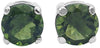 Starborn Faceted Moldavite 8 mm Sterling Silver Post Earrings