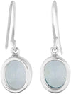 Starborn Blue Tops Faceted Earrings 925 Sterling Silver