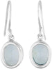 Starborn Blue Tops Faceted Earrings 925 Sterling Silver