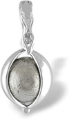 Starborn Muonionalusta Meteorite Ball in Hinged Sterling Silver Setting