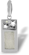 Starborn Sterling Silver Muonionalusta Meteorite and Moldavite Star Cut Out Pendant