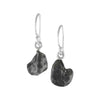 Starborn Creations Sterling Silver Sikhote Alin Meteorite Nugget Earrings