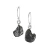 Starborn Creations Sterling Silver Sikhote Alin Meteorite Nugget Earrings