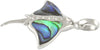 Starborn Abalone Manta Ray Pendant in Sterling Silver