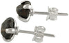 Starborn Genuine Meteorite Nugget Stud Earrings 925 Sterling Silver