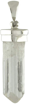 Starborn Seltener AAA-Danburit-Kristall in natürlicher Form aus 925er-Sterlingsilber