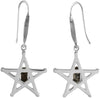 Starborn Sterling Silver Campo del Cielo Meteorite Star Earrings