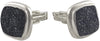 Starborn Creations Sterling Silver Black Square Drusy Cuff Links