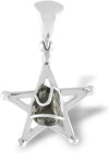 Starborn Meteorite Campo del Cielo 925 Sterling Silber 5-Punkt-Stern-Anhänger