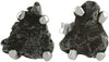 Ohrstecker aus natürlichem Meteorit von Starborn, Campo Del Cielo, 925er-Sterlingsilber