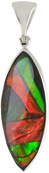 Starborn Ammolite Sterling Silver Marquise Pendant