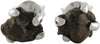 Starborn echte Meteorit-Nugget-Ohrstecker aus 925er Sterlingsilber