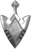Starborn Creations Sterling Silver Muonionalusta Meteorite Arrow Pendant
