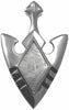 Starborn Creations Sterling Silber Muonionalusta Meteorit Pfeil Anhänger