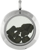 Starborn Meteorite Window Pendant in Stainless Steel