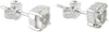Starborn Danburite Faceted Round 6mm Post Earrings in Sterling Silver
