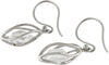 Starborn Herkimer Quartz Crystal in Sterling Silver Spiral Earrings