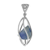 Genuine Tanzanite Sterling Silver Cage Style Pendant