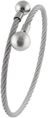 Starborn Muonionalusta Meteorite Ball Stainless Steel Bangle Bracelet