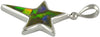 Starborn Ammolite 5-Point Rising Star Pendant in Sterling Silver