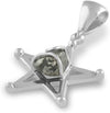 Starborn Meteorite Campo del Cielo 925 Sterling Silver 5-Point Star Pendant