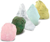 Starborn Creations Set of Five Gemstone Beryls: 100 carats of Genuine Emerald, Aquamarine, Morganite, Heliodor and Goshenite