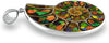 Starborn Ammolite in Ammonite Inlay Work Inlay Sterling Silver Pendant