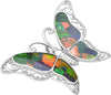 Starborn Ammolite Sterling Silver Butterfly Pendant