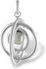 Starborn Muonionalusta Meteorite Orbit Sterling Silver Pendant