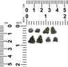 Ohrstecker aus natürlichem Meteorit von Starborn, Campo Del Cielo, 925er-Sterlingsilber