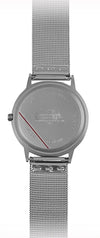 Starborn Creations Genuine Gibeon Meteorite Large 30 mm Face Watch with Stainless Steel Mesh Band