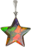 Starborn Ammolite Stern Anhänger Sterling Silber