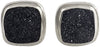 Starborn Creations Sterling Silver Black Square Drusy Cuff Links