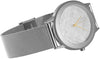 Starborn Creations Genuine Gibeon Meteorite Large 30 mm Face Watch with Stainless Steel Mesh Band