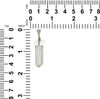 Starborn Seltener AAA-Danburit-Kristall in natürlicher Form aus 925er-Sterlingsilber