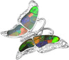 Starborn Ammolite Sterling Silver Butterfly Pendant