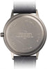 Starborn Creations Genuine Gibeon Meteorite Large 30 mm Face Watch with Black Leather Band