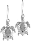 Starborn Canadian Ammolite Turtle Earrings in 925 Sterling Silver