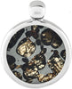 Starborn Sericho Pallasite Meteorite (Peridot Inclusions) Locket Sterling Silver Pendant