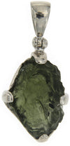 Starborn Natural 7-12 carat Moldavite Sterling Silver Pendant