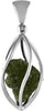 Starborn Genuine Moldavite in Sterling Silver Cage Pendant - 5 Wire Style