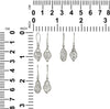 Starborn Sterling Silber Käfig-Set natürliche Herkimer-Diamant-Quarz-Ohrringe